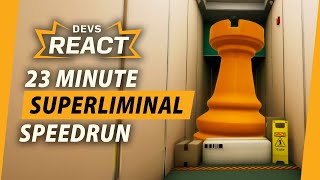 Superliminal Developers React to 23 Minute Speedrun [upl. by Icak]