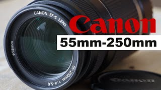 Canon EFS 55250mm Telephoto Lens Review Sample Photos amp Video [upl. by Asetal773]