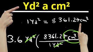 Cómo Convertir yd² a cm² Guía Rápida y Fácil para Conversiones de Área [upl. by Claudell]