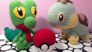 Treecko Turtwig Chingling Crochet Preview [upl. by Htyderem75]