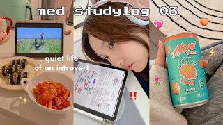 STUDY VLOG ᯓ★ med school as an introvert quiet life new semester [upl. by Fanchon]