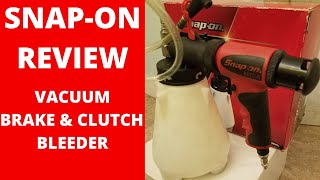 SNAPON VACUUM BRAKE BLEEDER REVIEW [upl. by Sibley]