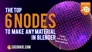 Top 6 Blender Nodes To Make Any Material in Blender [upl. by Yenal]