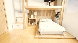 Amazing Bedroom Design with Loft Bed I Small Bedroom Design Ideas [upl. by Llenrahc]