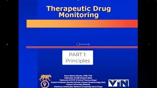 Therapeutic Drug Monitoring Pt 1 Principles [upl. by Haziza]