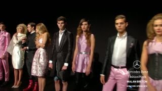 MALAN BRETON MERCEDESBENZ FASHION WEEK SPRING 2014 COLLECTIONS [upl. by Eiliak]