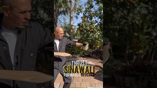 Sinawali Thrust  Forward amp Reverse  How to Martial Arts Weapons Technique FMA sinawali arnis [upl. by Lenci]