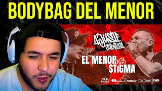 EL MENOR VS STIGMA  BARRABASE reacción [upl. by Atikkin208]