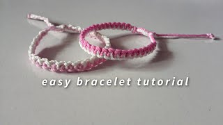 how to make easy bracelet  yarnivora [upl. by Pacorro]