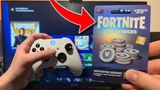 How to REDEEM Fortnite VBUCKS CODE on XBOX EASY METHOD [upl. by Ailaroc374]