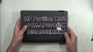 HP Pavilion X360 11M AP0013DX Take Apart Disassembly Bottom [upl. by Anirahtak246]