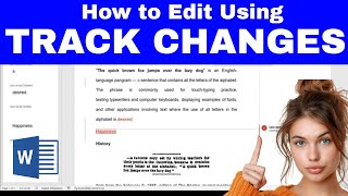 How to Edit a Word Document Using TRACK CHANGES for Beginners [upl. by Laeynad]