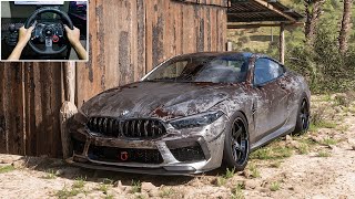 Rebuilding BMW M8 Competition Coupe Forza Horizon 5 Logitech G29 Stering Wheel Gameplay [upl. by Orr776]