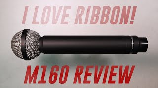 Beyerdynamic M160 Ribbon Mic Review  Test Compared to SM7b amp AEA KU5a [upl. by Cirle]