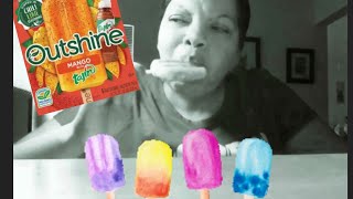 Outshine® Mango Frozen Fruit Bars wTajin Seasoning  Review   slurping smacking sounds [upl. by Tarra]