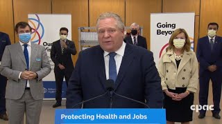 Ontario Premier Doug Ford on new Brampton hospital COVID19 vaccination – March 26 2021 [upl. by Eessac]