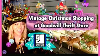 Crazy Thrift Lady ✨ Vintage Christmas Shopping at Goodwill Thrift Store [upl. by Pease66]