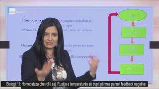 Biologji 11  Homeostaza dhe roli i saj Ruajtja e temperaturës së trupit përmes parimit feedback [upl. by Tatman]