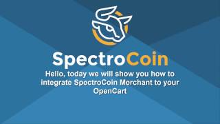 Opencart Bitcoin Merchant Extension by SpectroCoin [upl. by Caputto]