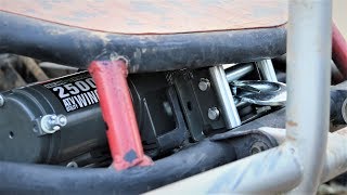 Harbor Freight ATV Winch Install Dune Buggy [upl. by Rigdon]