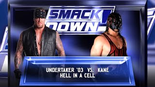 The Undertaker vs Kane  Hell in a Cell  WWE 2K24 [upl. by Katlin]