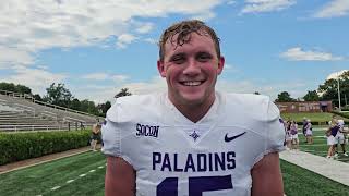 Furman Paladins Football Interview TE Brock Chappell furman football furmanjoust furmanpaladins [upl. by Sacksen]