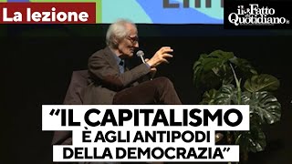 La lezione di Canfora quotNon cè niente di più lontano dalla democrazia come il capitalismoquot [upl. by Ettesyl]