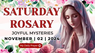 HOLY ROSARY SATURDAY 🔴 JOYFUL MYSTERIES OF THE ROSARY🌹 NOVEMBER 02 2024  PRAYER FOR HEALING [upl. by Adlee61]