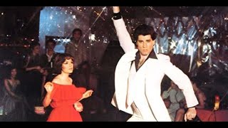 Saturday Night Fever Bee Gees You Should be Dancing John Travolta HD 1080 with Lyrics [upl. by Caputo668]