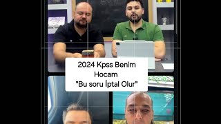 2024 Kpss Benim Hocam İlk Değerlendirme [upl. by Nosnorb577]