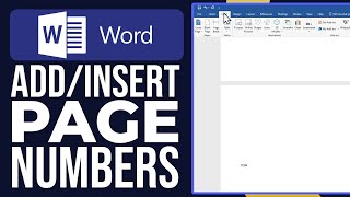 How To AddInsert Page Numbers In Word From A Specific Page  Word Tutorial 2024 [upl. by Esilram]