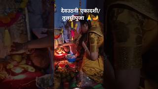 Dev Uthni Ekadashi Tulsipuja In Home🪔🙏youtubeshorts yt viralshortsdiwaliMeriduniya [upl. by Mallissa93]