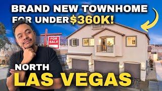 Brand New Townhomes in North Las Vegas  Juno Point by DR Horton Plan 1600 [upl. by Sunny421]