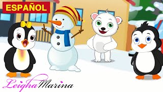 Hacemos un Muñeco de Nieve  Canciones Infantiles  Leigha Marina en Español [upl. by Edahsalof668]