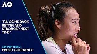 Qinwen Zheng Press Conference  Australian Open 2024 Final [upl. by Kcaj]