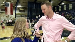 Womens Volleyball  Dan Fisher Postgame Interview [upl. by Ecyle]