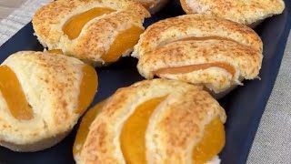 Mini tartas de melocotón Todos me piden la receta [upl. by Islehc]