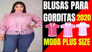 Ideas en Moda para Gorditas usando una bella BLUSA  Moda Plus Size con ropa para gorditas [upl. by Ondrea]