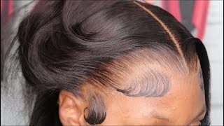 HD Lace Friendly Middle Part Frontal Wig Install Ft Y Wigs [upl. by Darton]