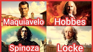 ¡El Estado nació de la violencia Maquiavelo Hobbes Spinoza Locke VII Filosofía moderna 08T07E08 [upl. by Ilarin]