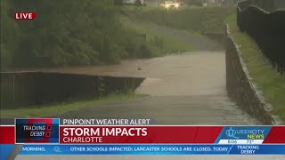 Heavy flooding reported throughout Charlotte [upl. by Lexie]