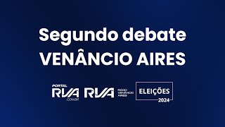 Grupo RVA promove o segundo debate entre os candidatos à prefeitura de Venâncio Aires Acompanhe [upl. by Irved]