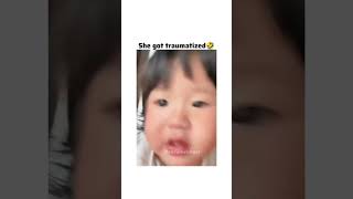 She got traumatized funny cutebaby cute funnyshorts shorts [upl. by Algernon]