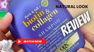 OGX Biotin amp Collagen Shampoo ReviewDoes collagen make hair healthierHowSkincareReviewUK [upl. by Kaile]