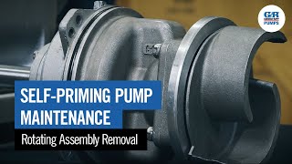 SelfPriming Pump Maintenance  Rotating Assembly Removal [upl. by Ecyar]