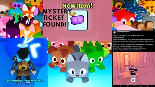 Pet simulator 99 MYSTERY TICKET TUTORIAL [upl. by Hairehcaz]