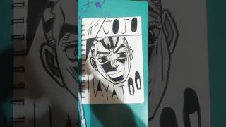 Jojo anime jotaro jjba music artinprocess art jojoesart drawing jojoart [upl. by Aihsenal465]