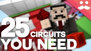 25 Minecraft Redstone Circuits YOU SHOULD KNOW [upl. by Eeroc]