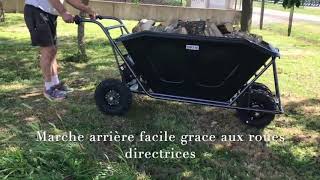 Brouette electrique Zoette Mega jumbo pente 47 avec bois [upl. by Wyly]