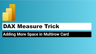 Power BI  How to Add Space Between Categories of Multi Row Card [upl. by Alviani405]